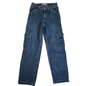 Silver Tab Levis Womens '94 Baggy‎ Cargo Jeans High Rise Streetwear Blue Size 25